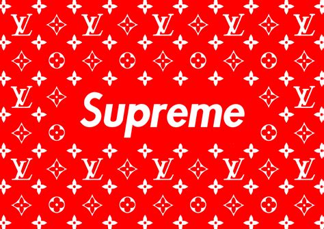 supreme x Louis Vuitton logo